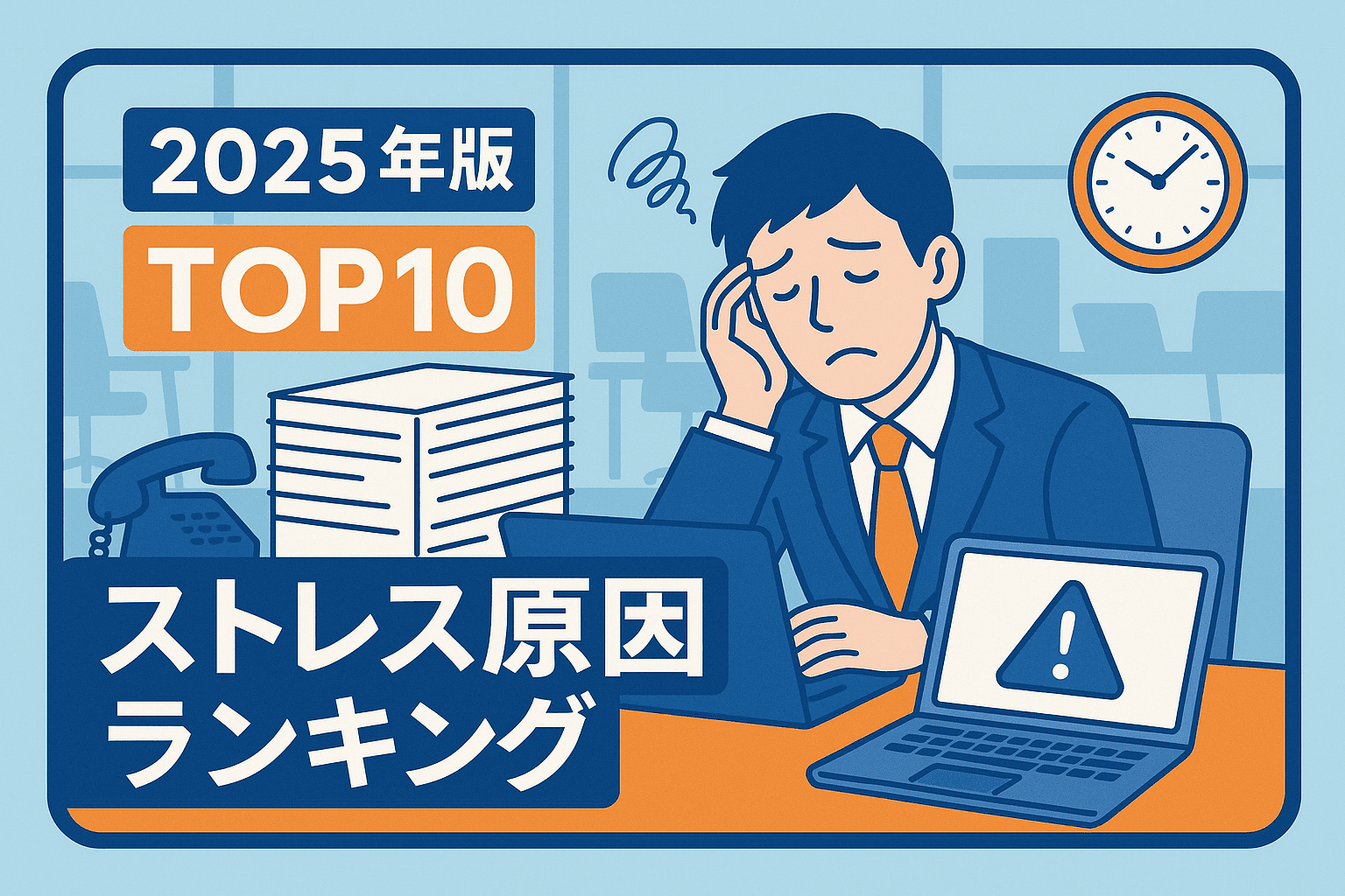 【2025年版】職場のストレス原因ランキングTOP10！あなたの悩みはどれ？